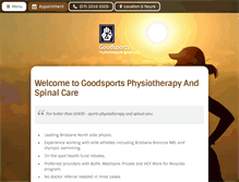 Tablet Screenshot of goodsportsphysio.com.au